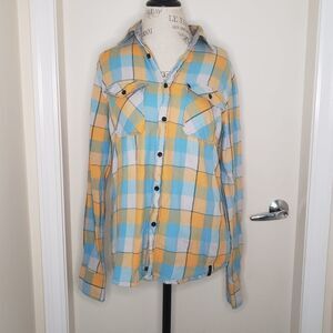 90s Burton Plaid Buttonup Overshirt